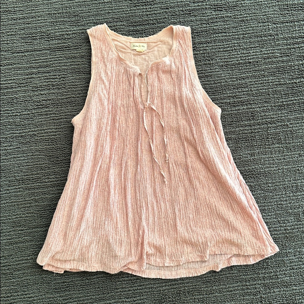 Anthropologie Meadow Rue Blush Pink Top, Size S